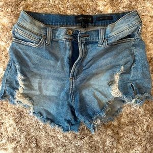 Kendall + Kylie The Icon Short Distressed Jean Shorts